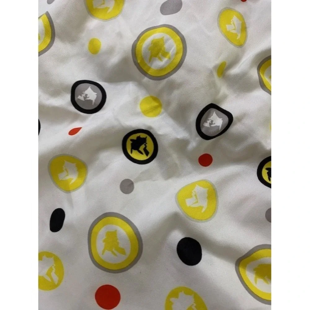 Pokemon Fitted Sheet Kids Twin White Yellow Good Pikachu Polka Dot Bedding‎